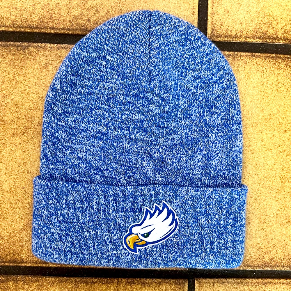 NWOT FGCU Blue Beanie with Eagle Logo
Florida Gulf Coast University swag gear